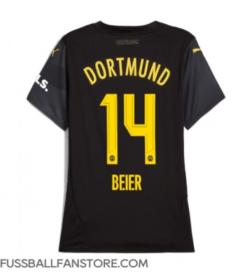 Borussia Dortmund Maximilian Beier #14 Replik Auswärtstrikot Damen 2024-25 Kurzarm